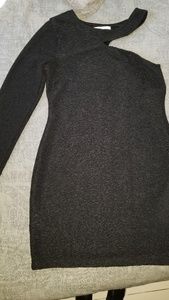 BCBG GENERATION black one shoulder/cutout mini